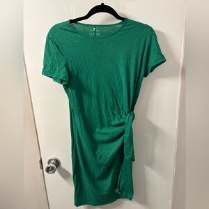 Velvet by Graham and Spencer Green Side Tie Dress, Small